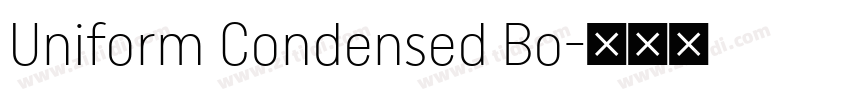 Uniform Condensed Bo字体转换
